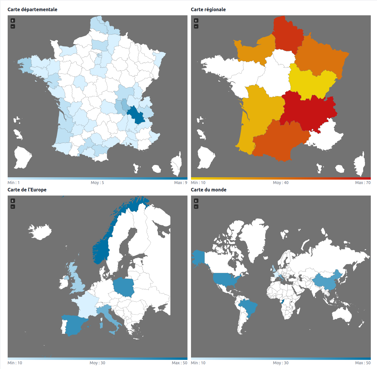 Chart maps