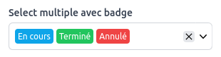 Select with multiple badges